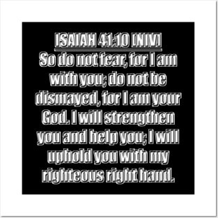 Isaiah 41:10 NIV Posters and Art